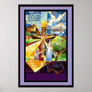 Lebensbaum Jesus Banner Poster