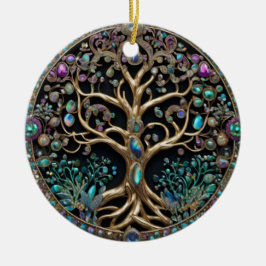 Lebensbaum Keramik Ornament