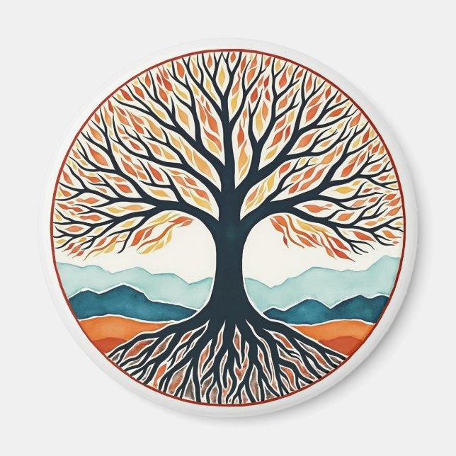 Lebensbaum Magnet (Vorne)