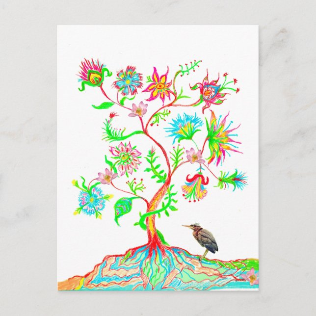 Lebensbaum Postkarte (Vorderseite)