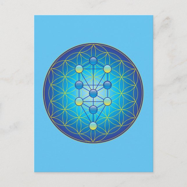 Lebensbaum Postkarte (Vorderseite)