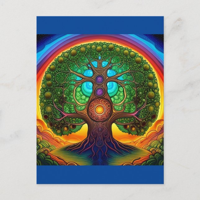 Lebensbaum Postkarte (Vorderseite)