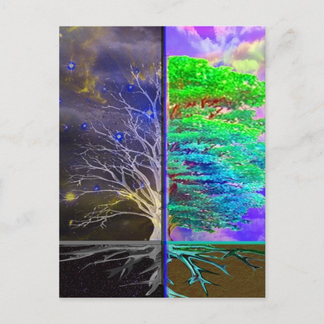 Lebensbaum Postkarte (Vorderseite)