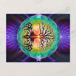 Lebensbaum Postkarte