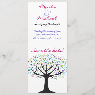 Lebensbaum Save the Date Einladung Hochzeit