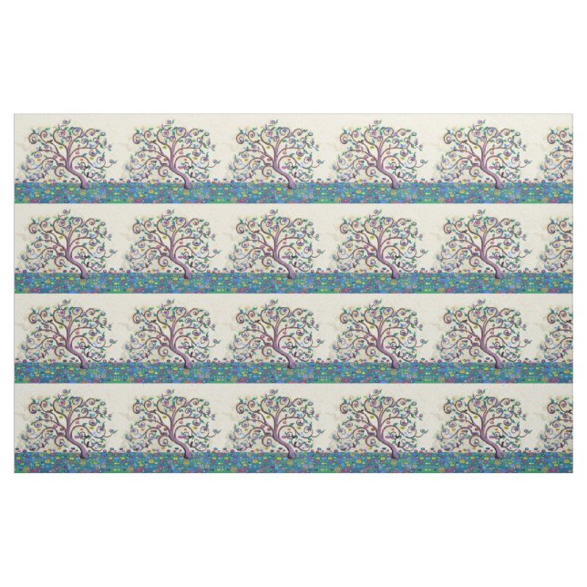 Lebensbaum Stoff (Fat Quarter (45,7 x 55,9 cm))