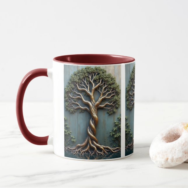 Lebensbaum Tasse (Mit Donut)