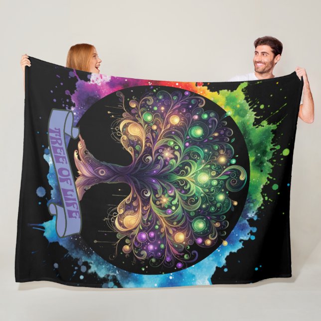 Lebensbaum v2 fleecedecke (Beispiel)