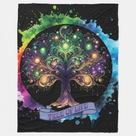 Lebensbaum v2 fleecedecke