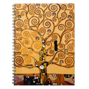 Lebensbaum von Gustav Klimt Fine Art Notizblock