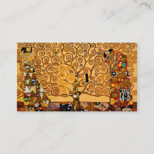 Lebensbaum von Gustav Klimt Fine Art Visitenkarte