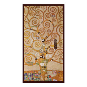 Lebensbaum von Gustav Klimt, Stilisierte Art Nouve Fotodruck