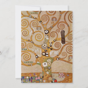 Lebensbaum von Gustav Klimt, Stilisierter Jugendst Einladung