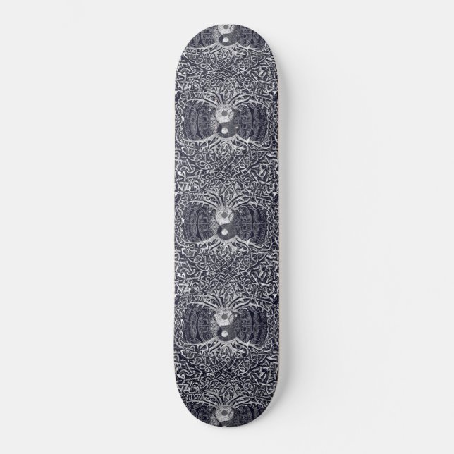 Lebensbaum Yin Yang Skateboard (Vorderseite)