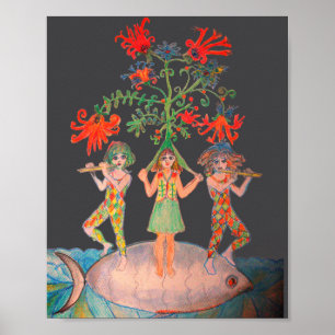 Lebensbaummotiv Poster