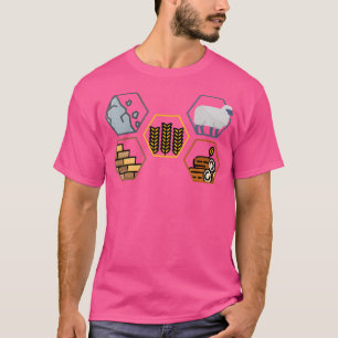 Lebensbauteile Ziegelholz-Rock Weizenschaf T-Shirt