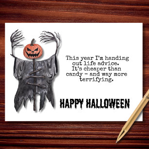 Lebensberatung Halloween-Skarecke Karte