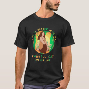 Lebensbesseres Katzen Muttermutter Ragdoll Katze M T-Shirt