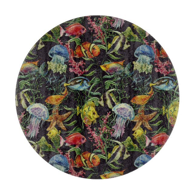 Lebensbild des Meeresspiegels 1 Schneidebrett (Vorderseite)