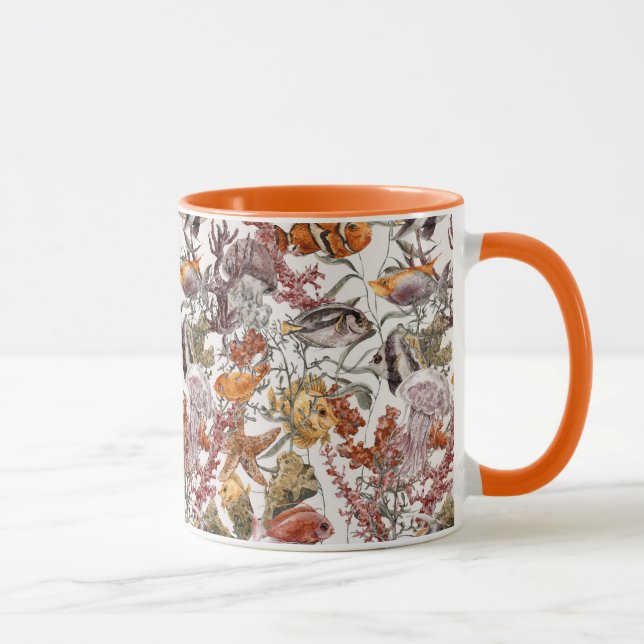 Lebensbild des Meeresspiegels 2 Tasse (Rechts)
