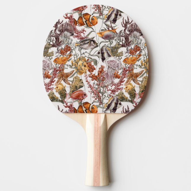 Lebensbild des Meeresspiegels 2 Tischtennis Schläger (Vorderseite)