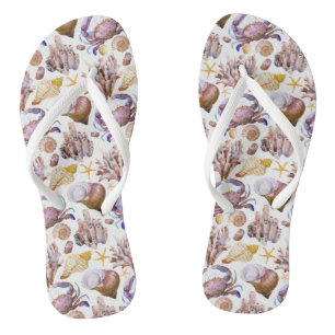 Lebensbild des Meeresspiegels 4 Flip Flops
