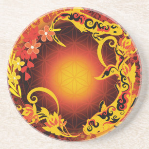 Lebensblume Getränkeuntersetzer