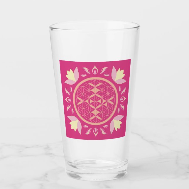 Lebensblume Glas (Vorderseite)