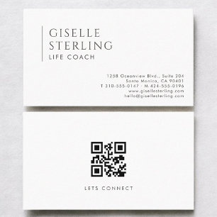 Lebenscoach Modern Professional QR Code Visitenkarte