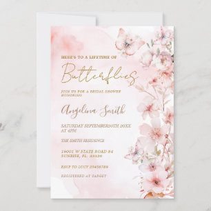 Lebensdauer der Schmetterlinge Bridal Dusche Einla Einladung