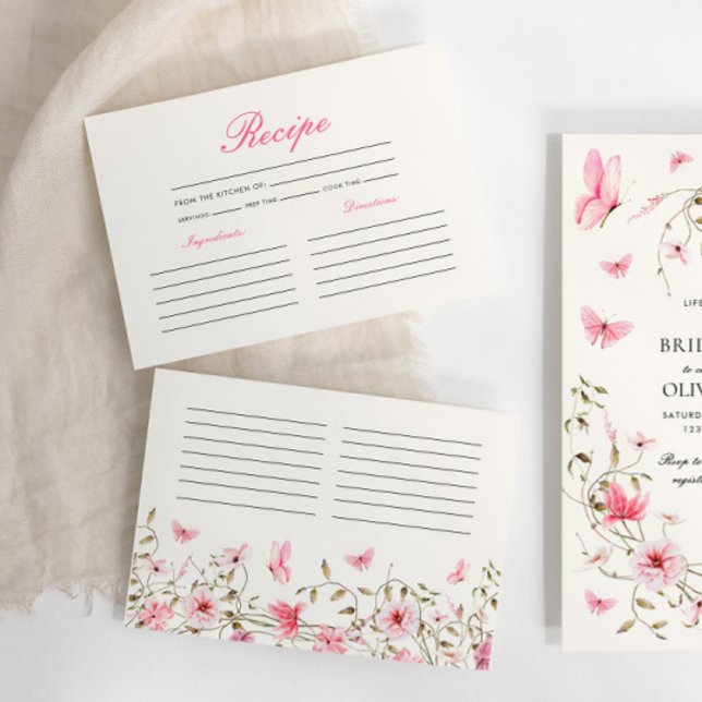 Lebensdauer der Schmetterlinge Rezept Flora Brautp Begleitkarte (Von Creator hochgeladen)