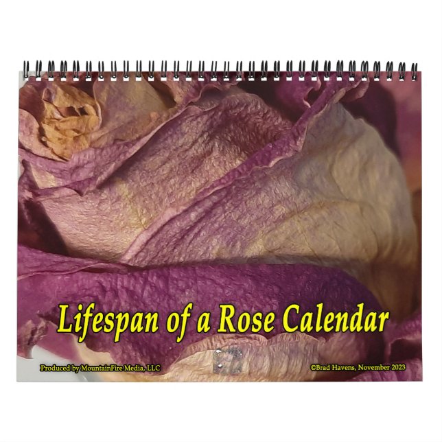 Lebensdauer eines Rose-Kalenders Kalender (Titelbild)