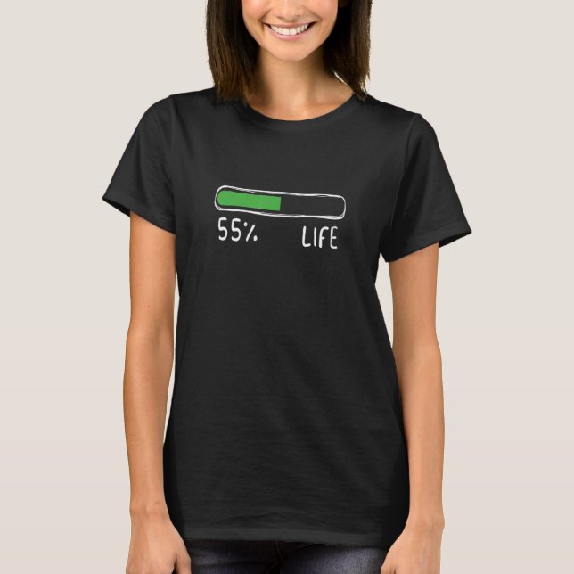 Lebensdauer Prozentualer Anteil Jahre alter Geburt T-Shirt (Vorderseite)