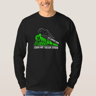 Lebensdauer von Mentoren mit Triebzugmodellbahn T-Shirt