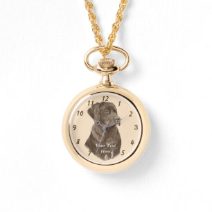 lebensechte portait Malerei von Labrador-Hund Armbanduhr