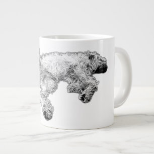 Lebensechte Spinone Feeling Good Kaffeetasse Jumbo-Tasse
