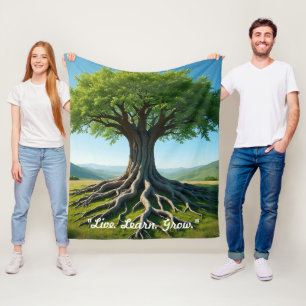 "Lebensenergiestrom" Fleecedecke