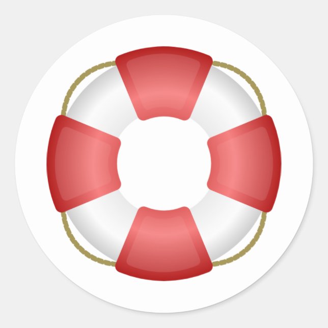 Lebensersparnis Runder Aufkleber (Vorderseite)