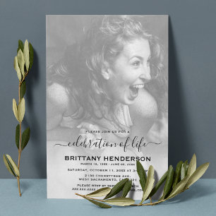 Lebensfeier   Foto zur Beerdigung Einladung