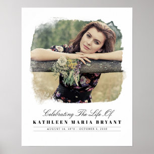 Lebensfeier mit Foto Trauerfeier Poster