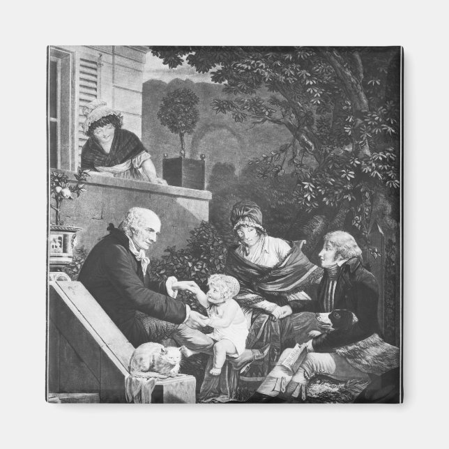 Lebensfreude des Vaters, c.1797 Magnet (Vorne)