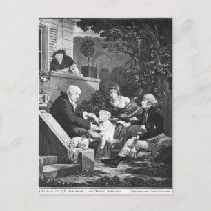 Lebensfreude des Vaters, c.1797 Postkarte