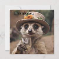"Lebensfreude: Gran Meerkat genießt Glas Wein
