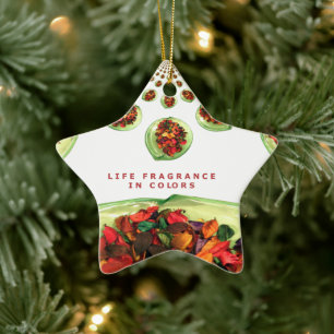 Lebensgefühl in Farbe Potpourri Keramik Ornament