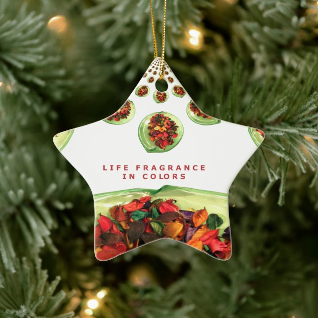 Lebensgefühl in Farbe Potpourri Keramik Ornament (Baum)