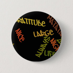 Lebensgroßes Wortkunstplakat Button