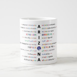 Lebensgrundsätze - Sprachen von Arizona 1 Jumbo-Tasse