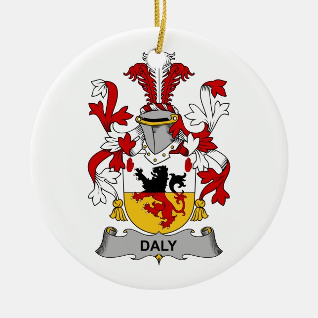 Lebensjahr-Familienwappen Keramik Ornament (Vorne)