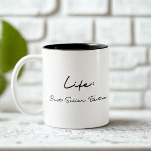 Lebenslauf: Beste Verkäufer-Edition-Quote Zweifarbige Tasse
