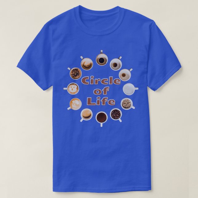 Lebenslauf Kaffee Tasse Kaffeecup T-Shirt (Design vorne)